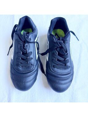 Umbro Youth Soccer Cleats Black/White With Yellow Studs Size 13